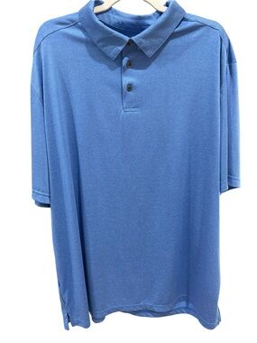 Grand Slam Performance Men’s XXL Blue Performance Golf Polo Shirt